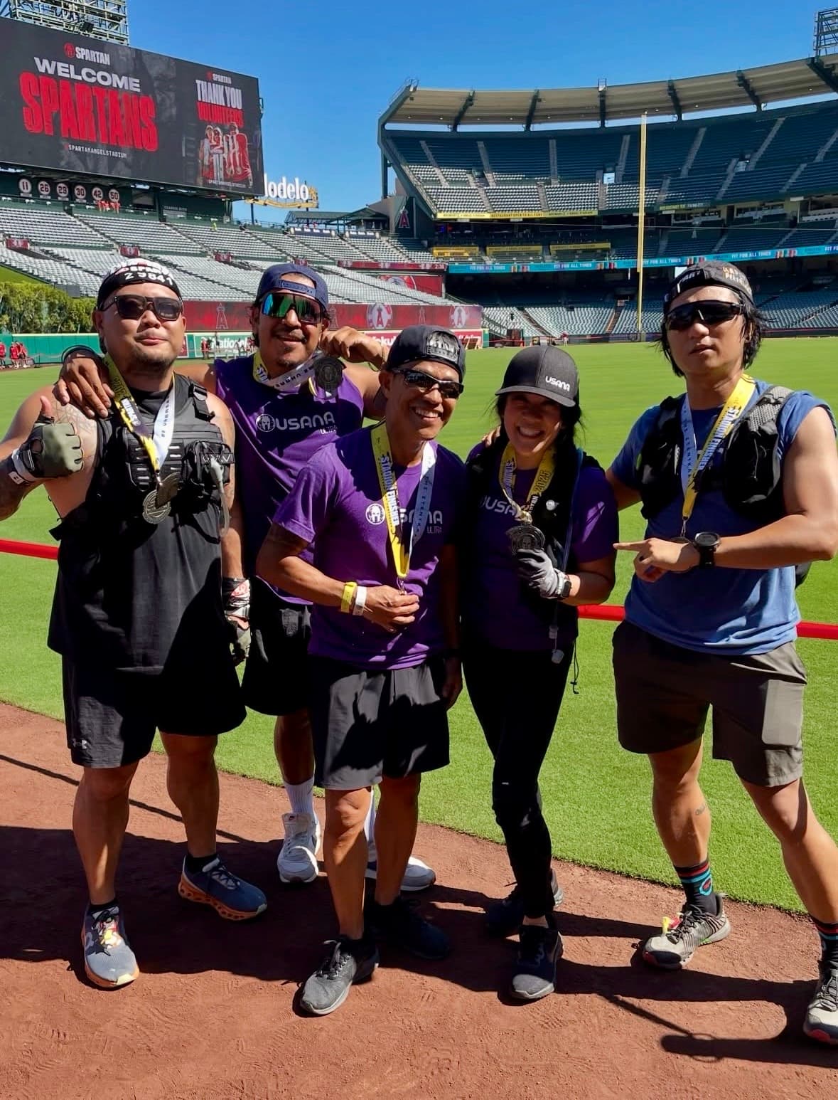 USANA Spartans on the field